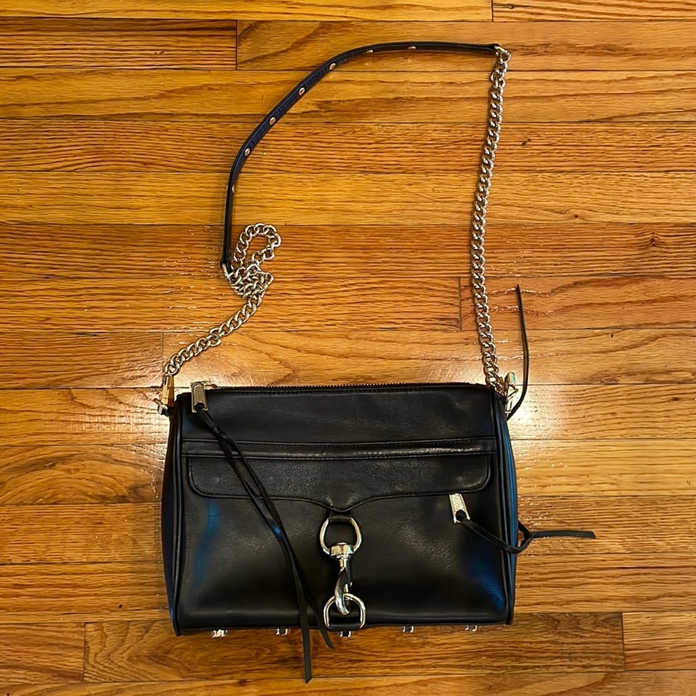 Rebecca Minkoff MAC bag, black and gold